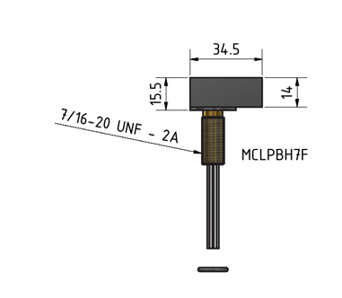 MacArtney MCLPBH9FNM Non-metallic Micro LP bulkhead female