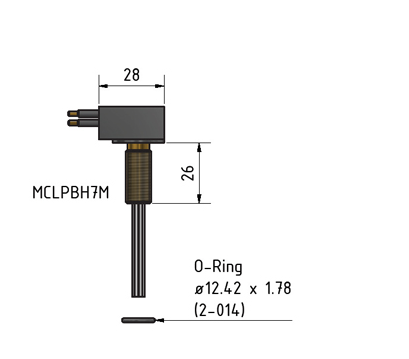 MacArtney MCLPBH9MTI Titanium Micro LP bulkhead male