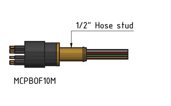 MacArtney MCPBOF16M Brass Micro PBOF male