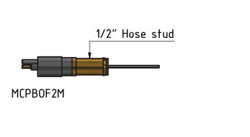 MacArtney MCPBOF8M Brass Micro PBOF male