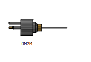 MacArtney OM5M Brass Overmould male