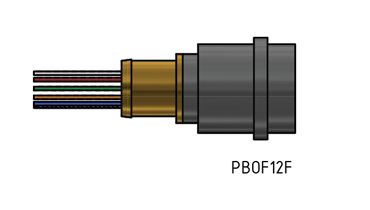 MacArtney PBOF25F Brass PBOF connectors female