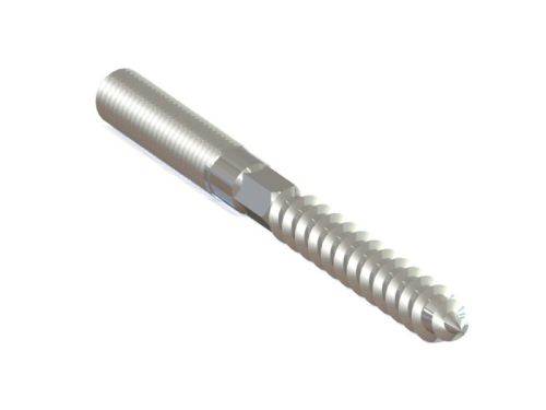 NICZUK Double-threaded screw 10x100 stainless