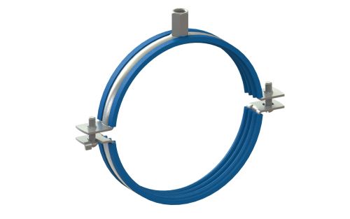 NICZUK Ventilation pipe clamp with connection M8/M10 and lining 400 BK