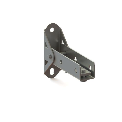 NICZUK Wall plates with 180° adjustment for channels type A, C fire zinc-plating