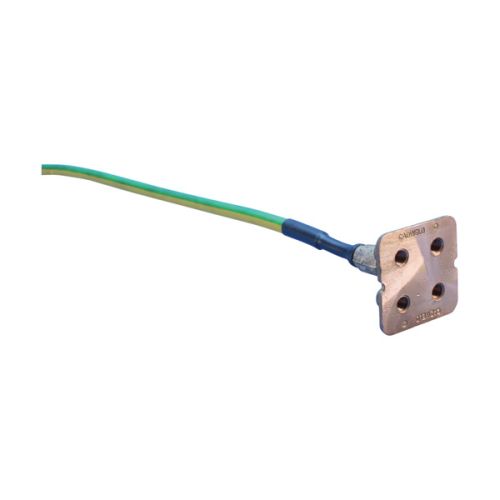 B16110C5005166510 nVent Erico Earthbridge B161, Four Stud, Insulated Cable, Straight, 50 mm², 500 mm