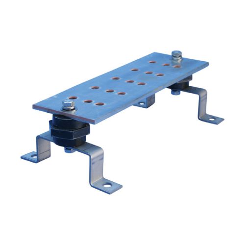 EGBA14206EET nVent Erico Grounding Busbar Disconnect Link with Insulators and Brackets, EE, 152 mm x 51 mm x 6.4 mm, Tinned