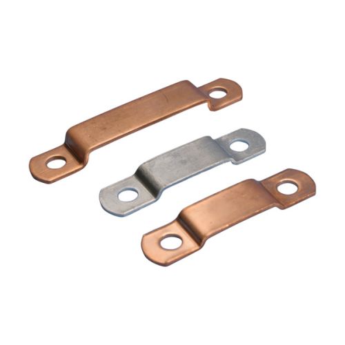 TAPC253711570 nVent Erico Two Hole Tape Strap, Copper, 25 x 3 mm Tape