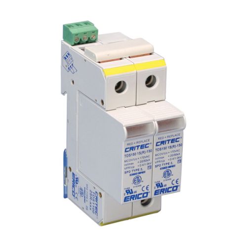 TDS11002SR560702413 nVent Erico Transient Discriminating Surge Diverter, 100 kA Single Mode, 480-560 VAC Un