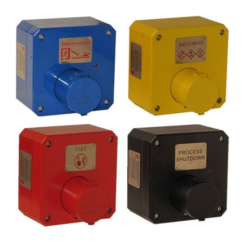 Double Switch PB135N Industrial Safe Area Push Button in GRP