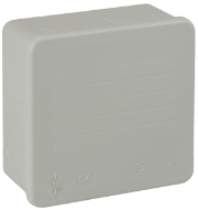 Sealed Junction box 80x80x35 Internal dimensions. IP55 IK07. Pressure closing. - 604CU