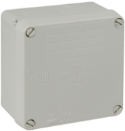 Sealed Junction box 100x100x55 Internal dimensions. IP65 IK07. ¼ turn screw. - 815NU