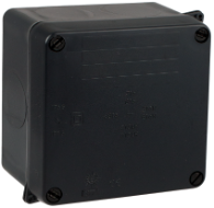 Sealed Junction box 100x100x55 Internal dimensions. IP65 IK07. ¼ turn screw. - 815N