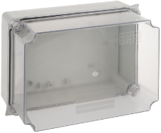 Sealed Junction box 220x170x140 Internal dimensions. IP65 IK07. ¼ turn screw. - 886ATP