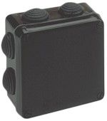 Sealed Junction box 160x135x70, IP 55, IK 07, Black     - 717N