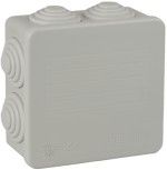 Sealed Junction box 80x80x35, IP 55, IK 07, Grey - 604U