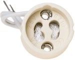  GU10 AND GZ10 SCREW 150MM, 250V,  ceramic , White - PGZ10