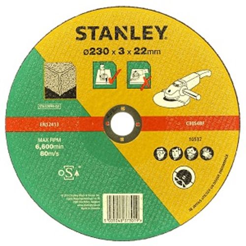 STANLEY 230mm Stone Cutting Disc STA32090-QZ